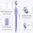 Mudder 21 Pcs Eyebrow Razor Eyebrow Shaver Facial Razor Multipurpose Face Trimmers with Precision Cover for Women Makeup Care Tools(Rose Red, Blue, Purple)