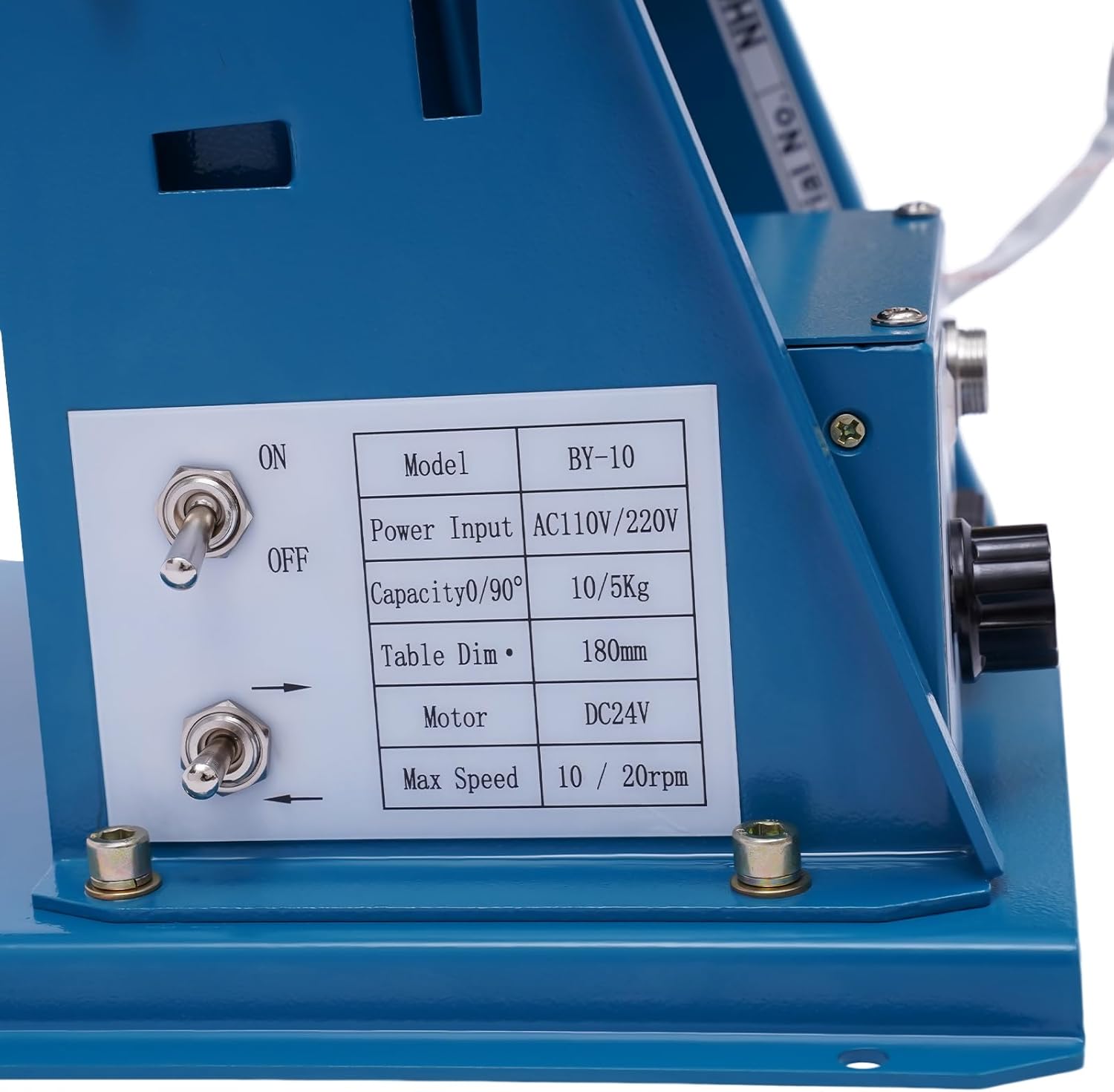 Rotary Welding Positioner Turntable Table,7" Turntable Table 3 Jaw Lathe Chuck 2-20rpm, 0-90° Welding Turntable Table High Positioning Accuracy