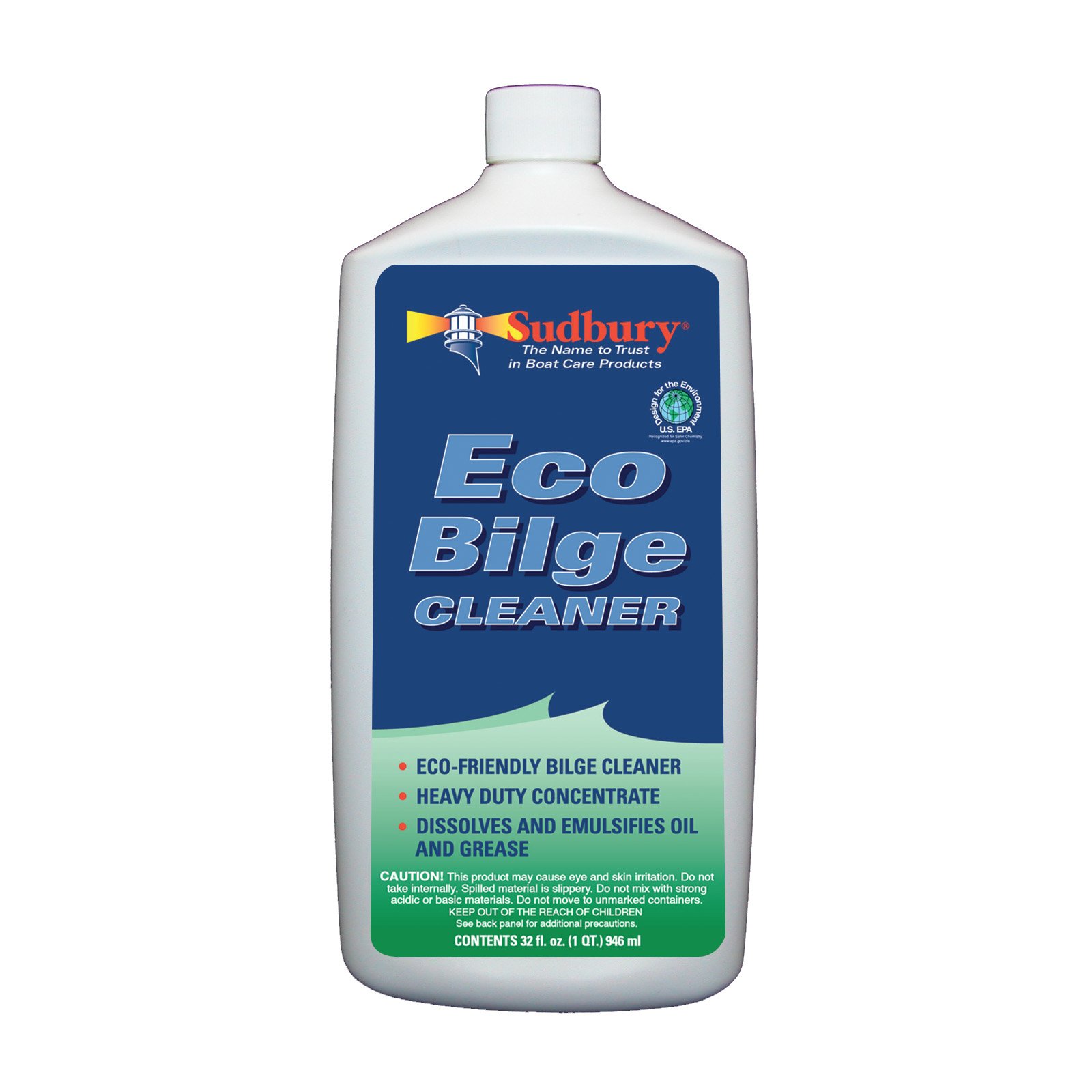 Sudbury Eco Bilge Cleaner, Superior Boat Cleaner, Essential Boat Accessories, 32 oz
