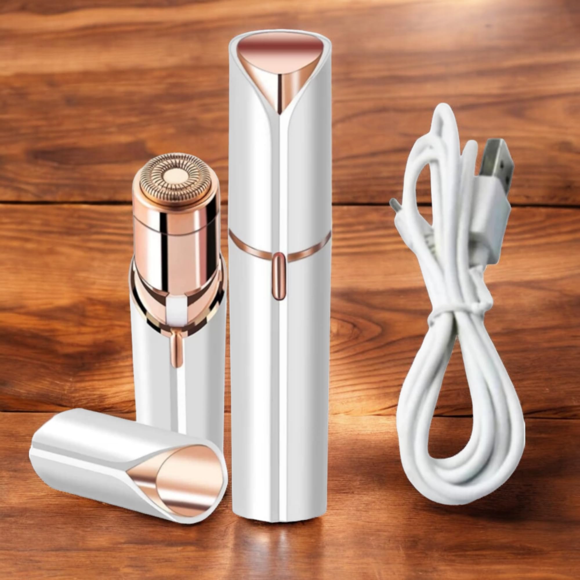 Painless Glide USB Rechargeable Facial Hair Removal Epilator Machine for Women - Face, Chin, Cheek, Eyebrow, Upper Lip Hair Remover for Women - Lipstick Shaped (B0D98V8GG6) Amazon Price History, Amazon Price Tracker