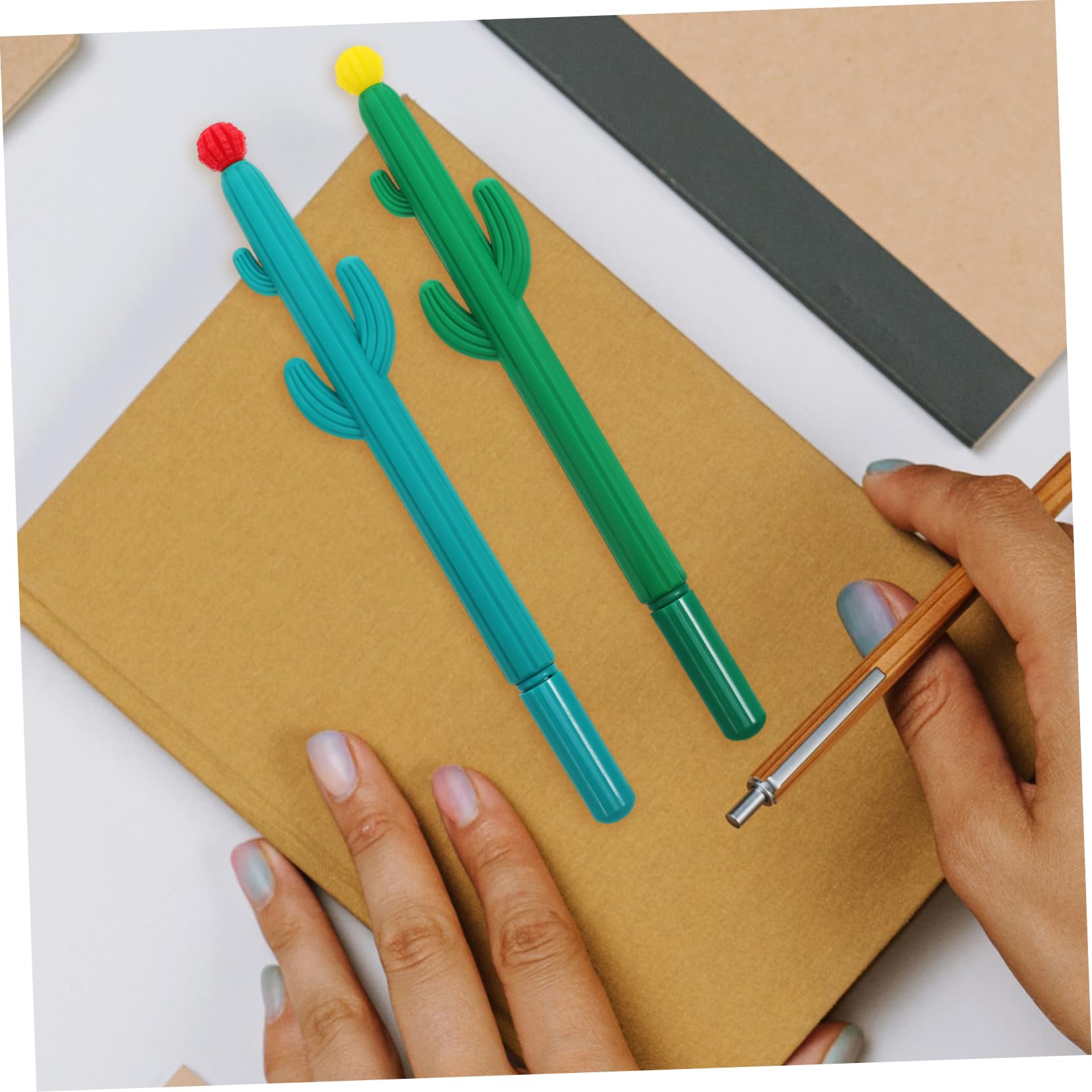 Lurrose 5 Sets Tragbarer Schreibstift -teststifte Zeichenstifte Fürs Büro Leicht Zu Tragen Edelstahl 20 Stück * 5