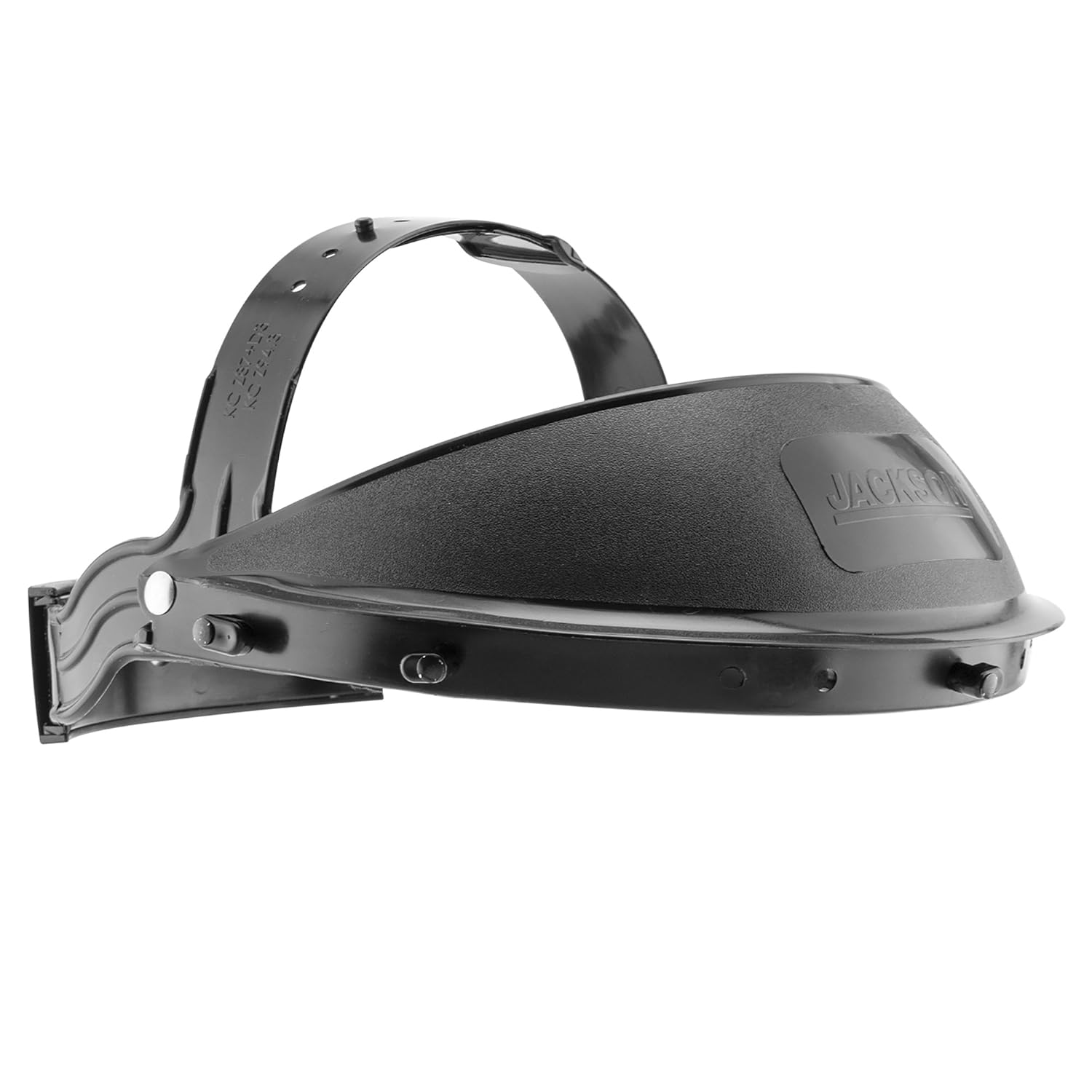 Model K Headgear with Ratchet Suspension, Fits 12 In. to 15.5 In. Face Shields, Black