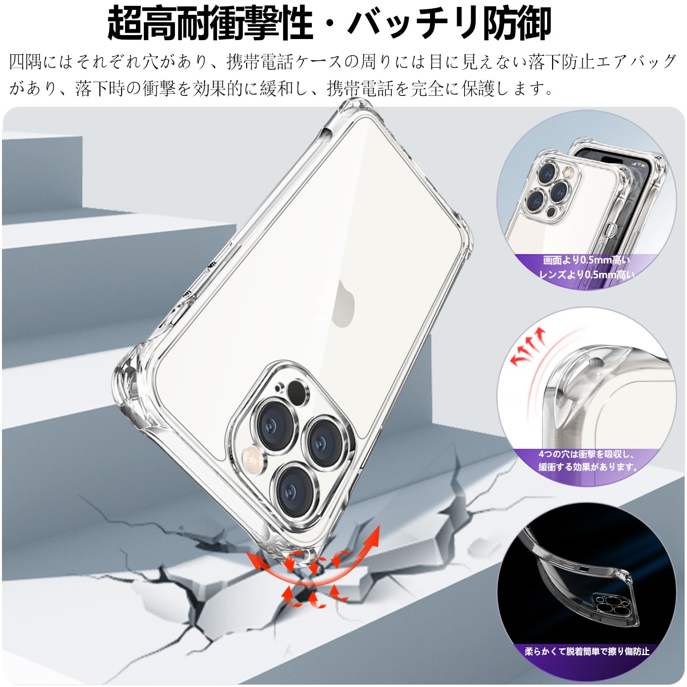 Amazon.co.jp: iPhone 15 Pro Max ケース クリア ショルダー