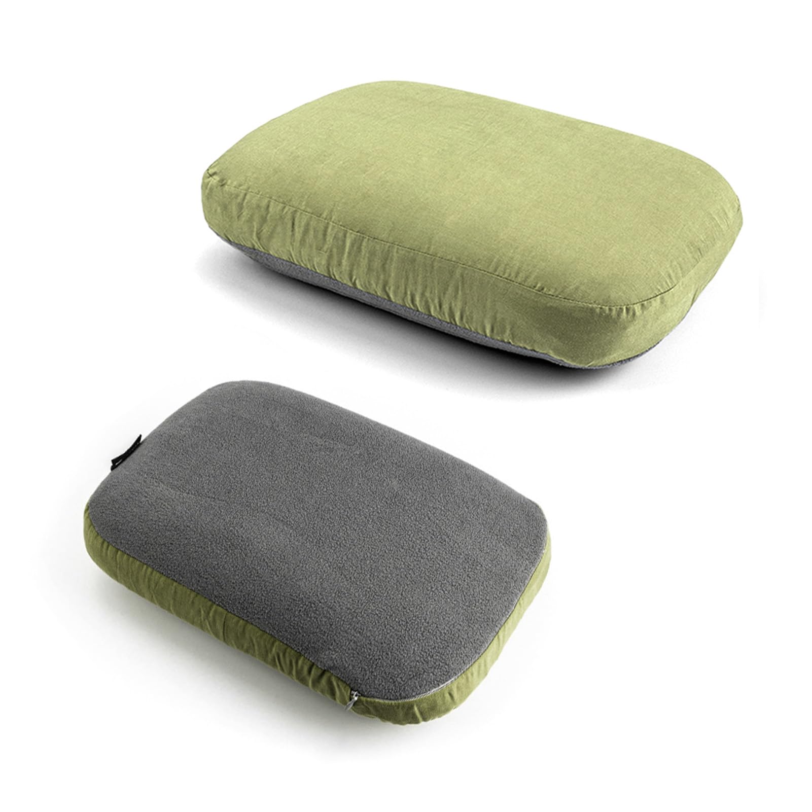 Mingzhe Almohada de Espuma Viscoelástica para el Cuello, Almohada Cervical Portátil para Viajes y Acampada, Cómoda de Soporte el Cuello NoonBreak (2 Piezas)