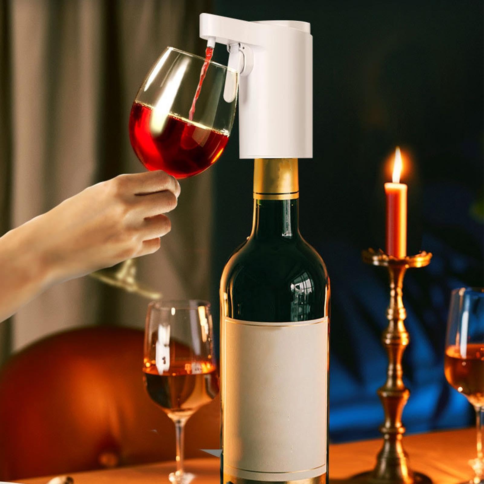 Générique Distributeur Aérateur De Vin Décanter Automatique À Écran Tactile | Carafe À Vin Électrique Préservateur De Bouteille Pour Spiritueux Whisky Alcool Cocktail Vodka Bar Maison Bureau Camping