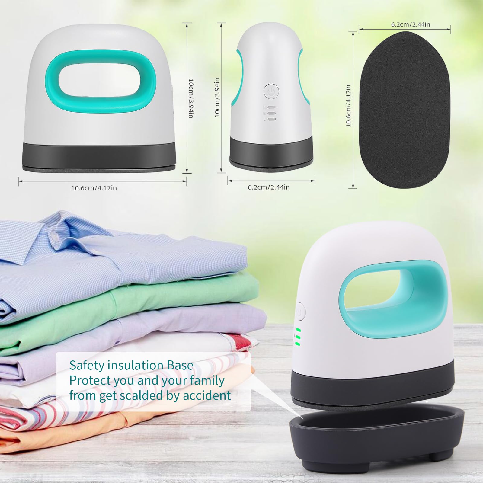Mini Prensa De Calor Prensa de Transferencia, Máquina De Impresión Portátil con 3 Configuraciones de Calor para Cuentas para planchar, Camisetas, Sombreros,pequeños proyectos de vinilo HTV