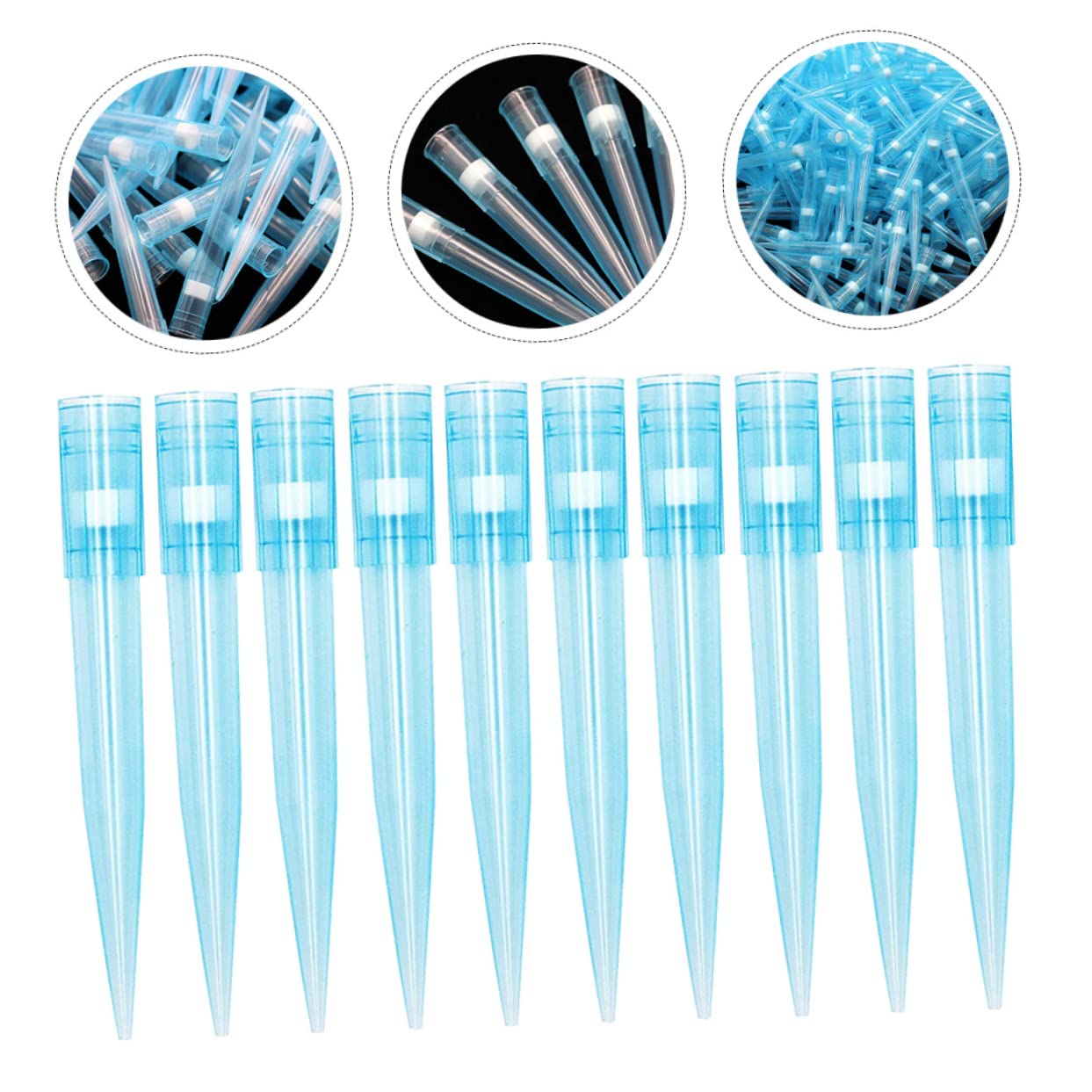 Gatuida 500pcs Pipette Tips for Liquid Transfer Accurate Laboratory Use Compatible Standard Pipettors Low Liquid Retention Technology for Research and Analysis