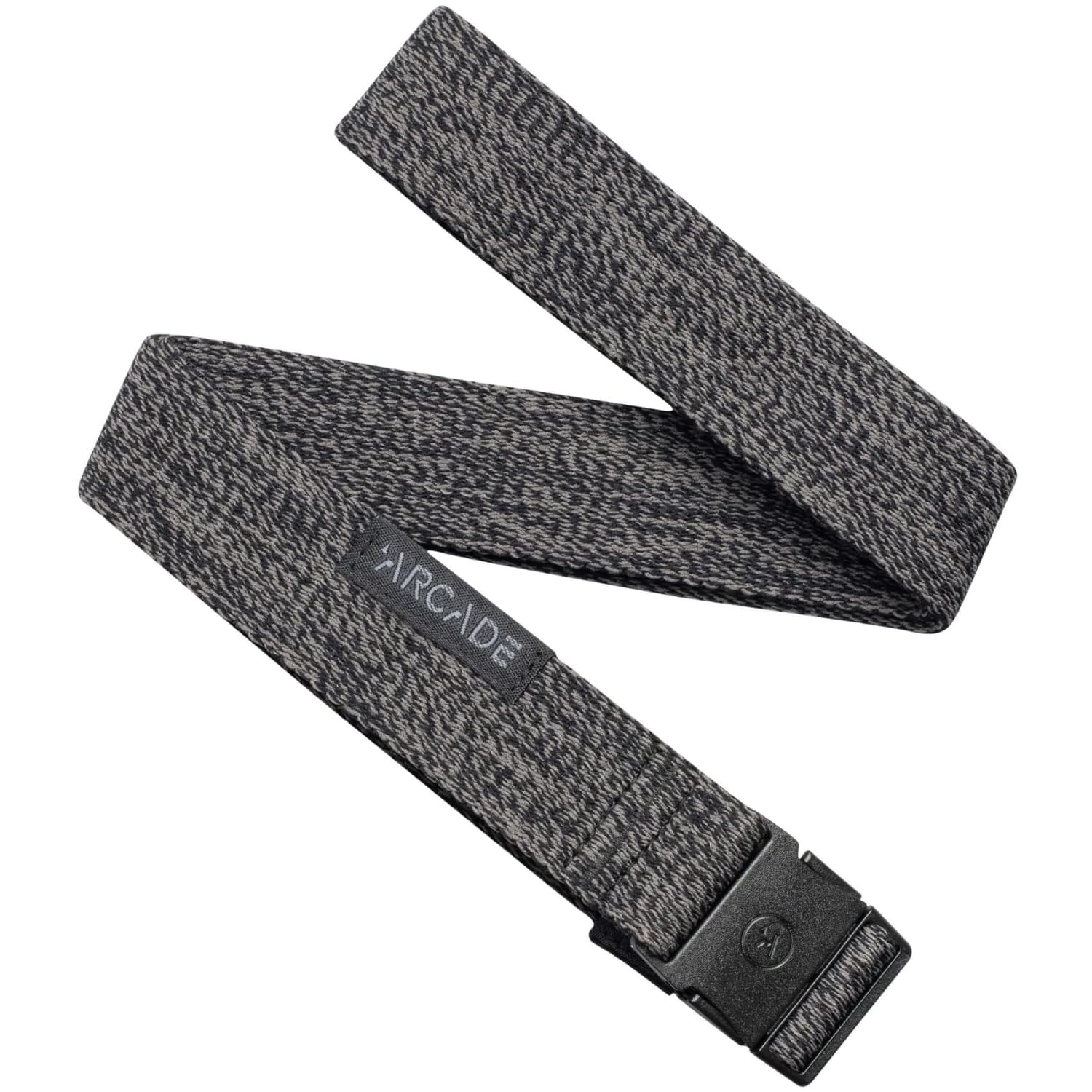 Arcade Ranger Adventure Slim Elastic Stretch Belt - Unisex, One Size, Heather Black