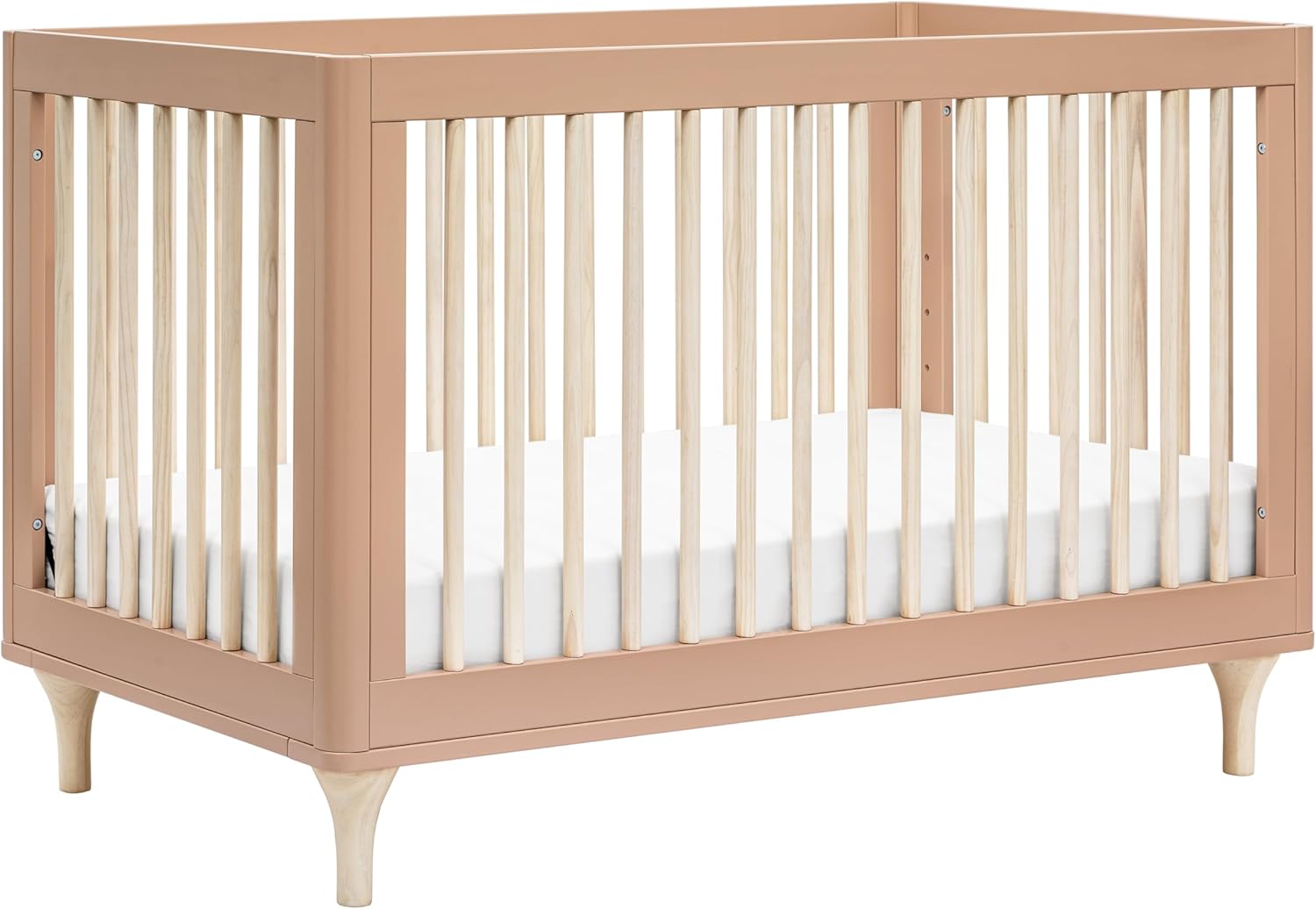 Babyletto Lolly 3-in-1 Convertible Crib with Toddler Bed Conversion Kit in Canyon/Washed Natural, Greenguard Gold Certified