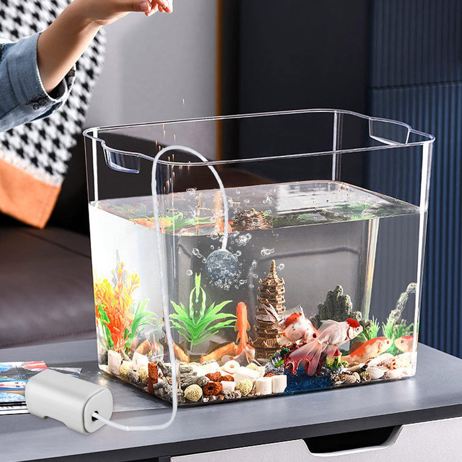 Amazon.co.jp: 水槽用エアポンプ | ささやく酸素水槽ポンプ 水槽エア