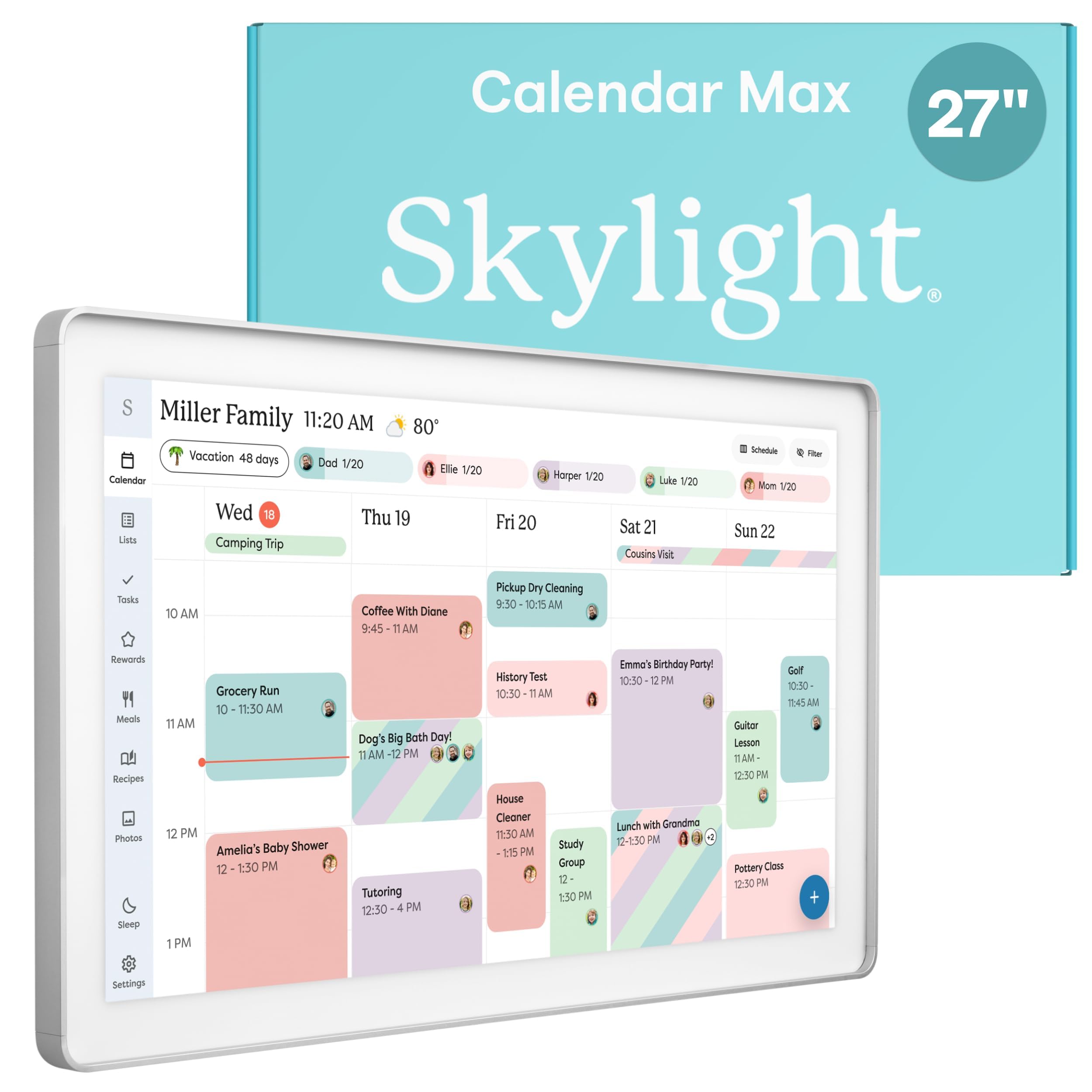 Skylight Calendar Max 27