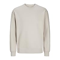 JACK&JONES JJESTAR Basic Sweat Crew Neck Noos, Raggio di Luna