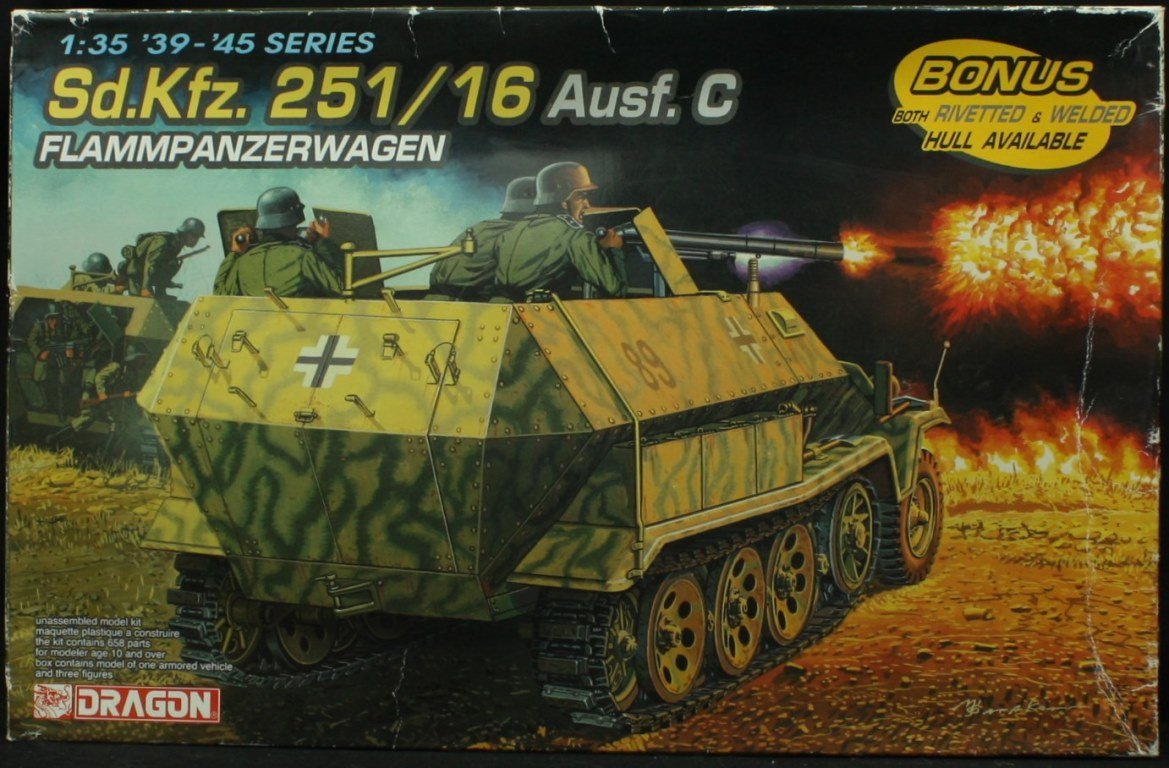 その他 Sd.Kfz. 251/16 Ausf. C 1/35 DRAGON Amazon.co.jp: SdKfz 251/16 Ausf C Flammpanzerwagen by Dragon