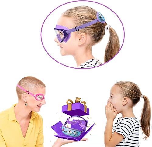 Miniatura 7 de Kids Goggles Swimming 4-7,Kids Goggles Fabric Strap,Wide View Swimming Goggles for Toddler