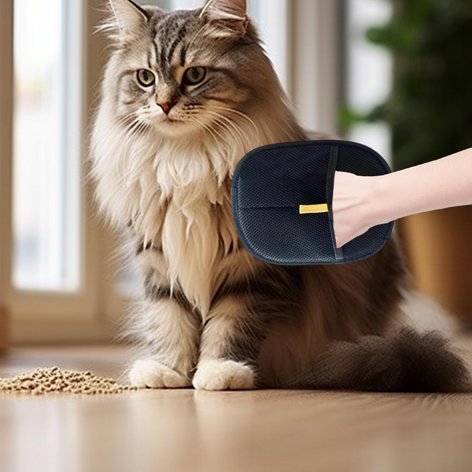 handschuh katzenhaare 2PCS Fell Magnet Katzenhaare, Katzenhaarentferner Handschuh, Wiederverwendbare Katzen- Und Hundehaare Entferner Für Couch, Möbel, Teppich, Autositz Haustier Schloss zerstörungsfrei öffnen / traspirante Höhe:16