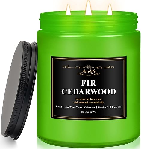 Vista 41 de Fall Candles, Apple Pie Scented Candle for Home- Fall Scented Candles Gift Set for Women & Men, Autumn Aromatherapy Candle for Holiday