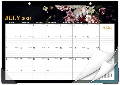 Calendario de escritorio 2024, enero de 2024 a diciembre de 2024, calendario de escritorio grande de 12 meses 2024, 17 x 12 pulgadas, calendario de