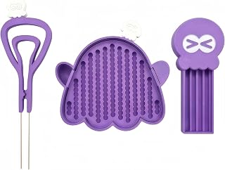 Exclusive 5mm Fuse Beads Picking Set, Needle Tweezer & Aligner Tray Kit, Efficient Iron Fusible Bead Tools with Effortless Bead Recovery for Holiday Home DIY Decor (Purple)