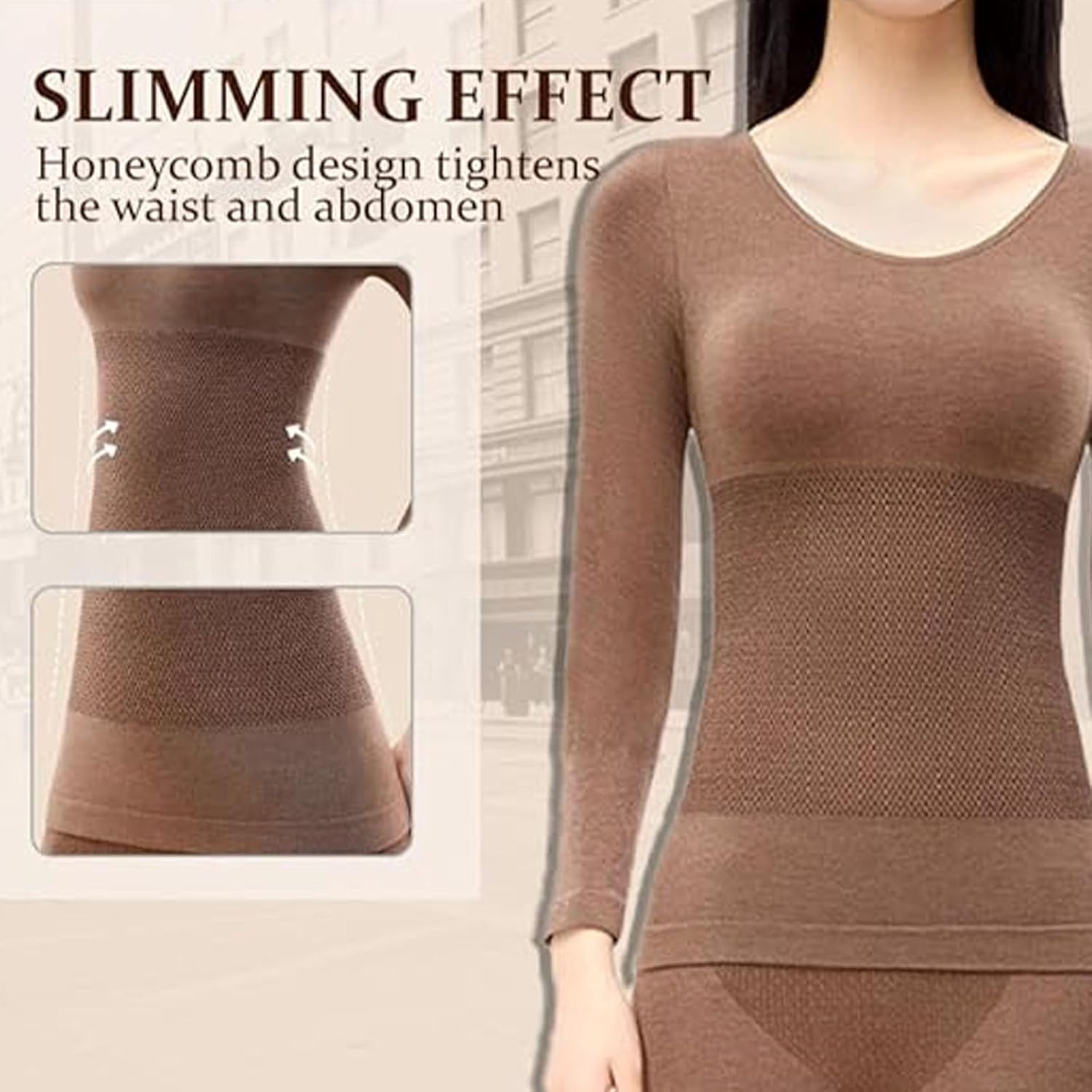 Thermal Underwear for Women, Soft Warm Base Layer Long Johns Set for Fall Winter, Comfortable Slim Fit Thermal Wear