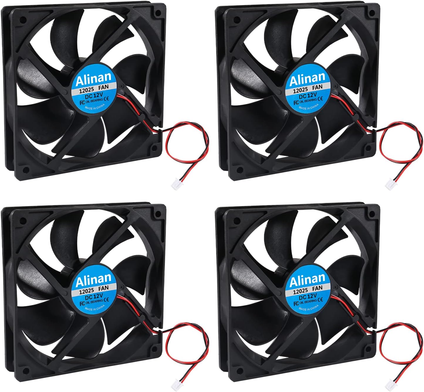Amazon.com: WINSINN 120mm Fan 24V Dual Ball Bearing Brushless 12025 ...