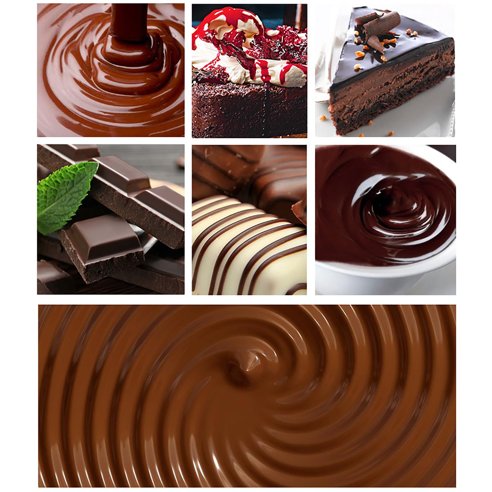 Tempéreuse à Chocolat 100 W, température réglable de 0 à 80 °C, pour Faire Fondre Le Chocolat (gâteaux, Biscuits, Beignets, etc.).,