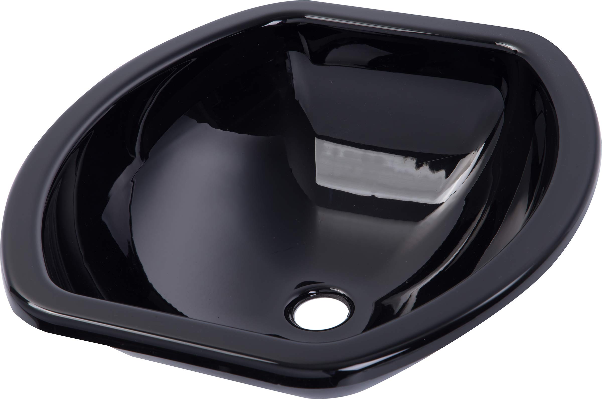 ZY Marine Boat Caravan RV Camper Black Acrylic Sink 404384130mm GR-Y004B