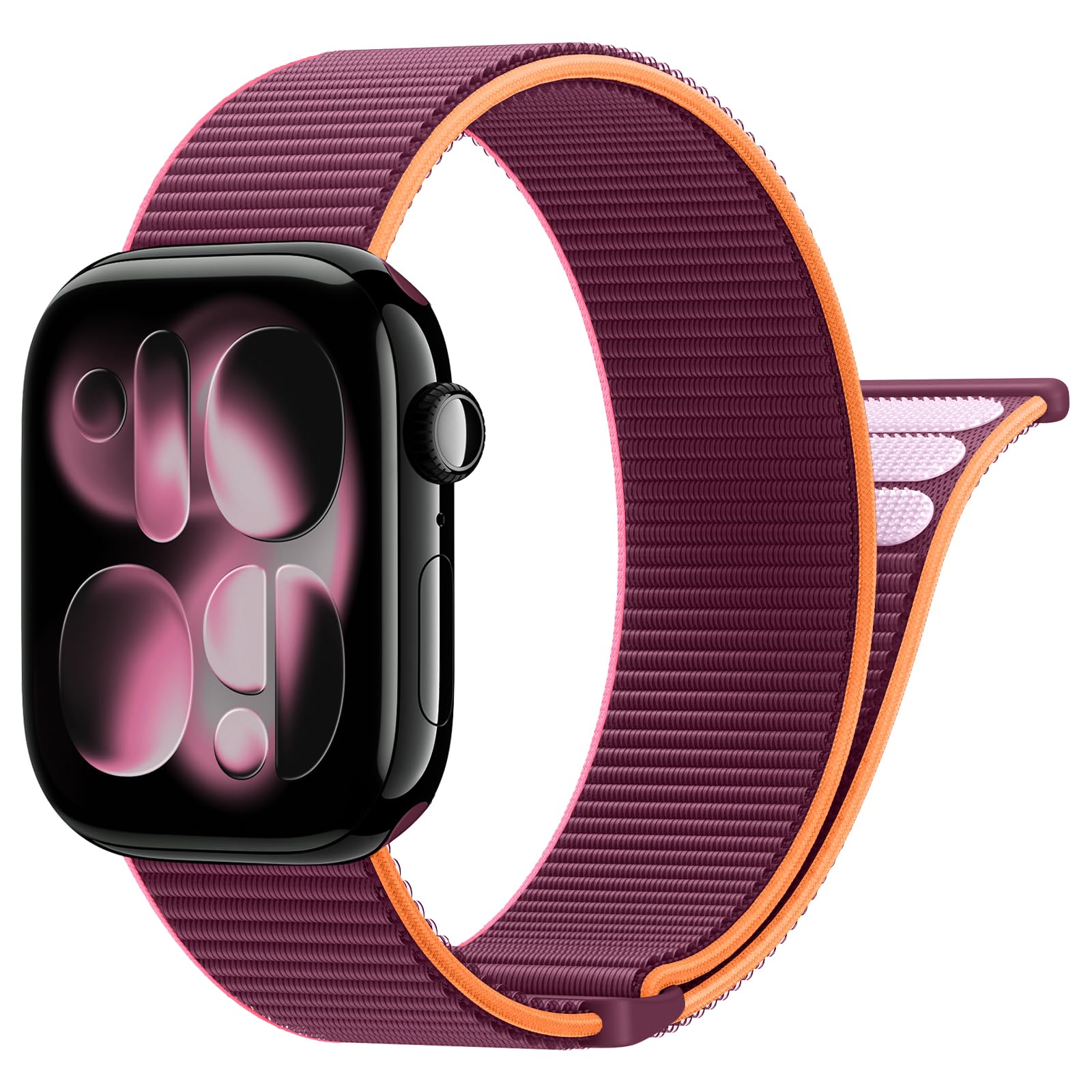 Yoohoo Nylon Armband Kompatibel mit Apple Watch Armband 40mm 41mm 42mm 38mm 46mm 44mm 45mm 49mm, Verstellbare Sport Armband für iWatch SE Ultra Ultra2 Series 10 9 8 7 6 5 4 3 2 1 Damen/Herren