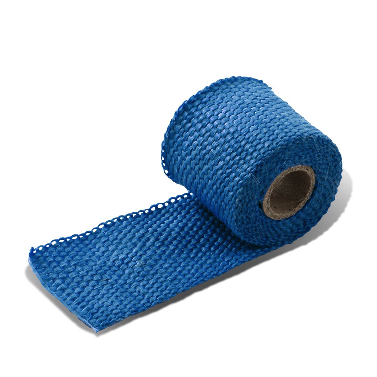 DNA MOTORING 2" x 5 Feet Blue Exhaust Heat Wrap, Exhaust Tape High Temp Heat Tape for Pipes, Motorcycle Fiberglass Insulation Roll for Exhaust Pipes, WRAP-T1-BL-5FT