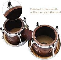 Vista 3 de Eastar Tambores de bongó de 17,78 cm y 20,32 cm para profesionales con acabado especial antiguo, EBO-21