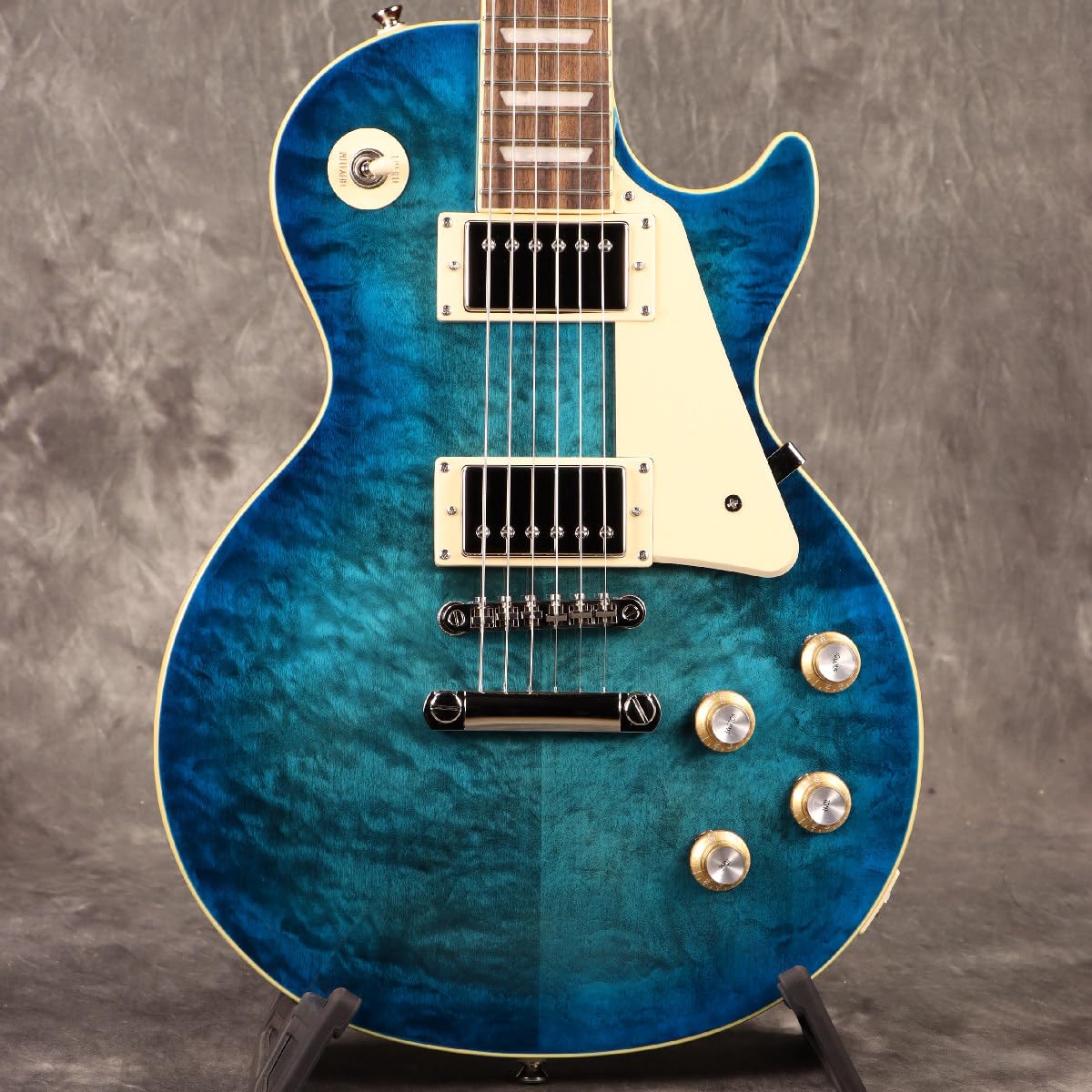 エピフォンLes Paul Standard 水色 Epiphone Les Paul Standard 60s Quilt（Ocean Water Perimeter