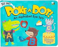 Melissa & Doug Poke-a-Dot Alphabet Eye Spy: Interactive Pop Button Board Book, Sensory ABC Toy for Toddlers 3+