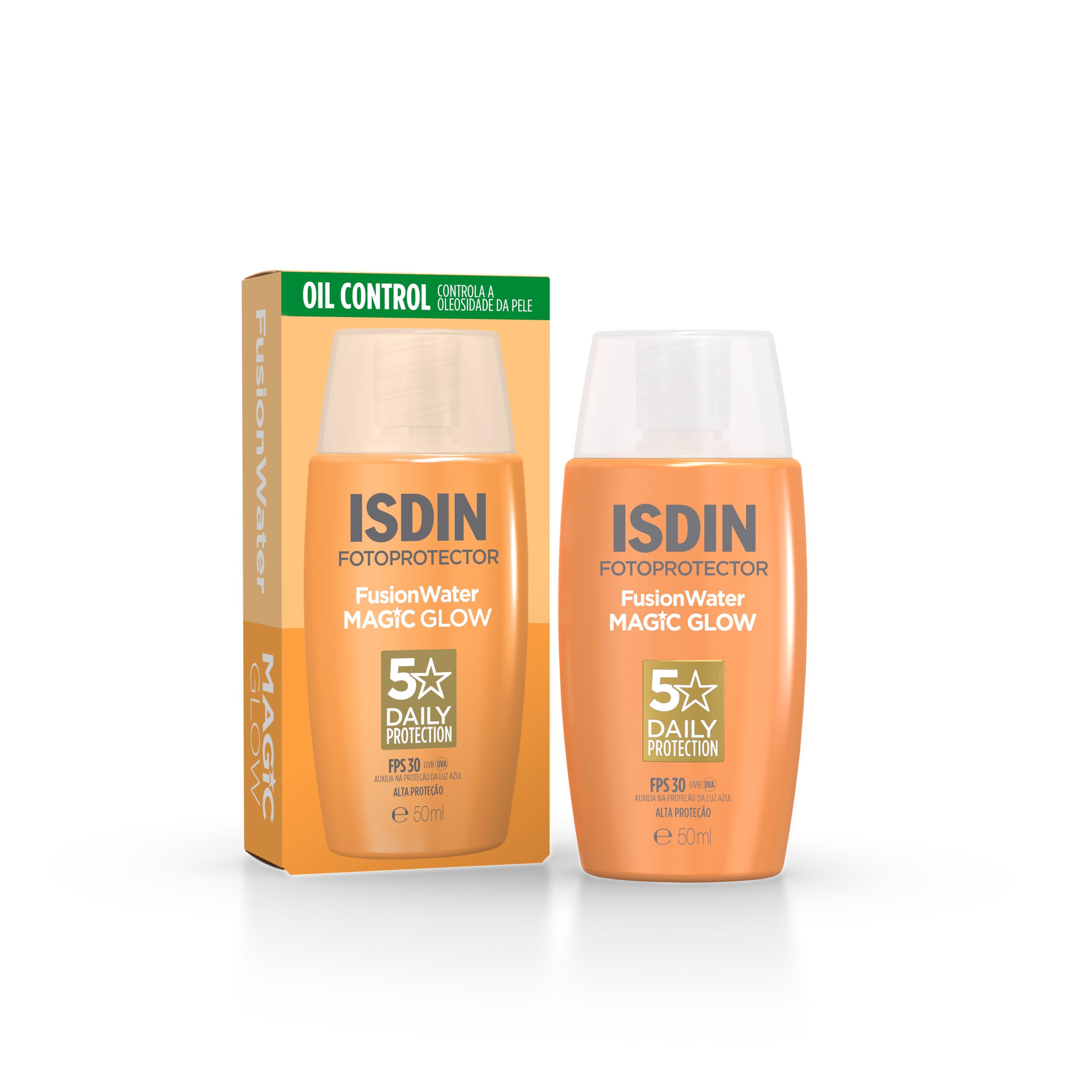 ISDIN Protetor Solar Facial Fusion Water Magic Glow FPS 30-50ml