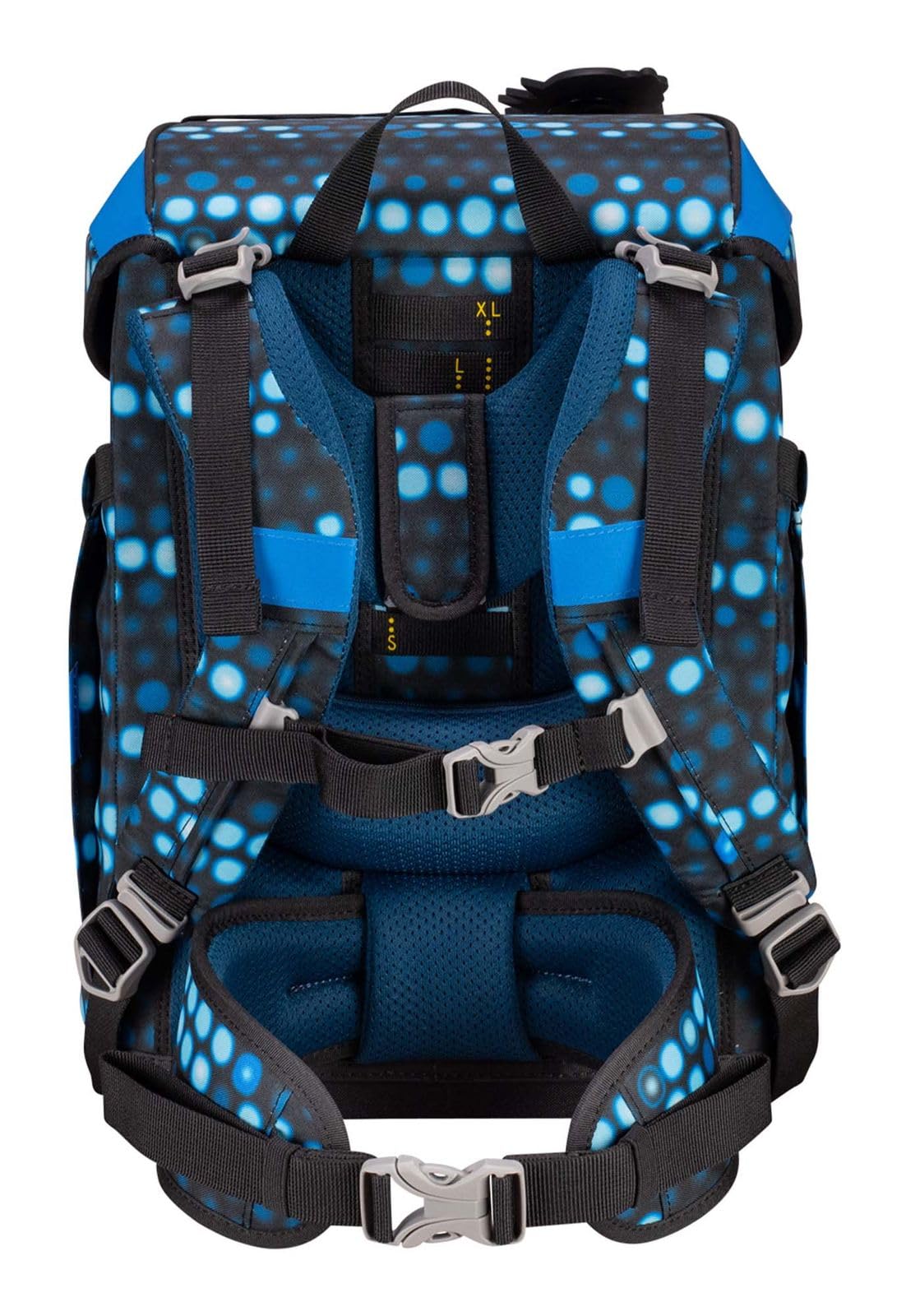 DerDieDas ErgoFlex Tiny Superflash Blue Robot - Juego de 5 Mochilas Escolares, Azul