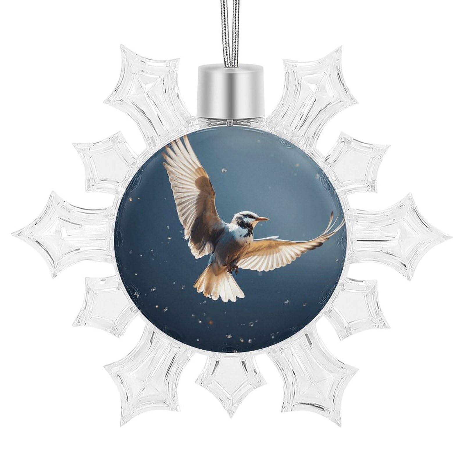 Bird Migration Snowflake Ornaments Cute Snowflake Pendant Exquisite Christmas Tree Ornaments for Christmas Weddings New Year Birthday Holiday Celebration