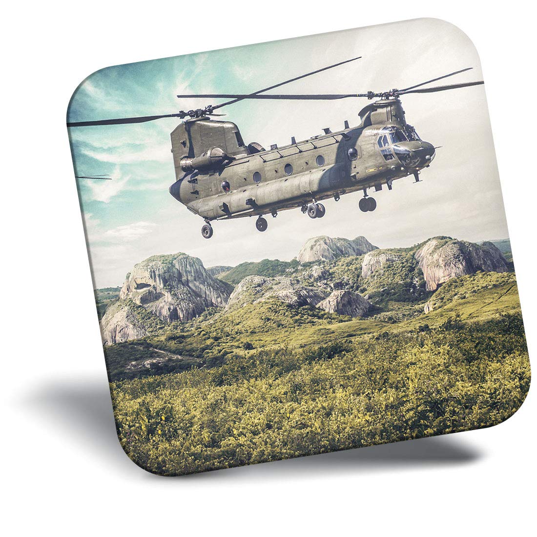 Destination Vinyl Ltd Fridge Magnet - Chinook Helicopter Military Raf 15542