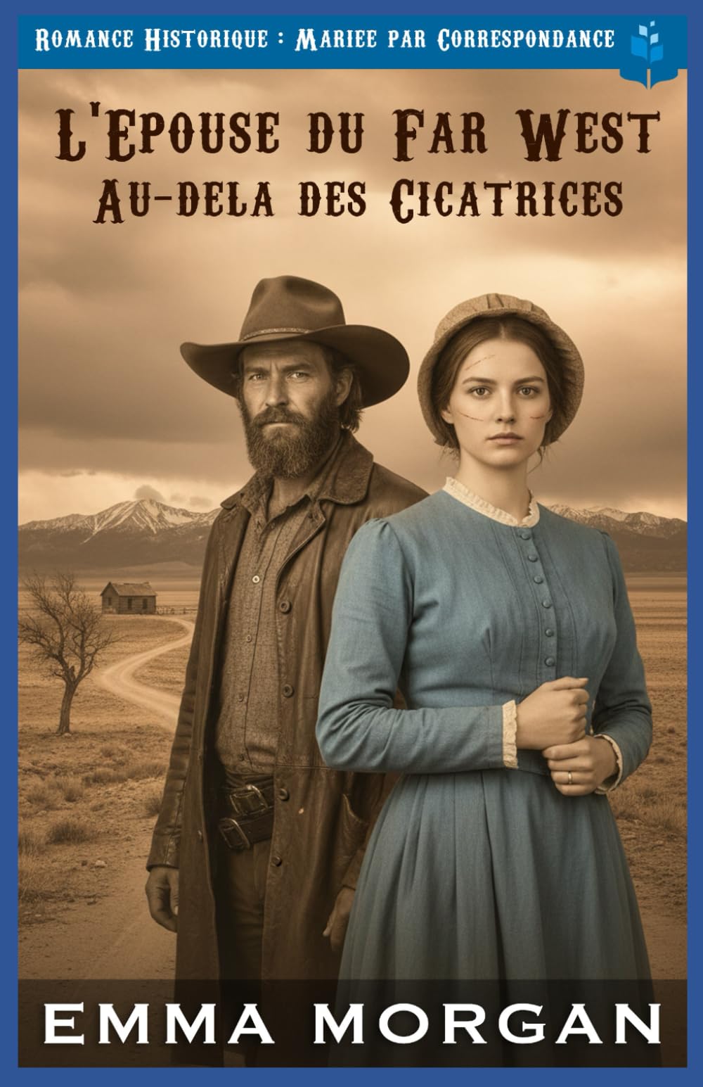 L’Epouse du far West Au-delà des Cicatrices: Romance Historique- Mariee Correspondance