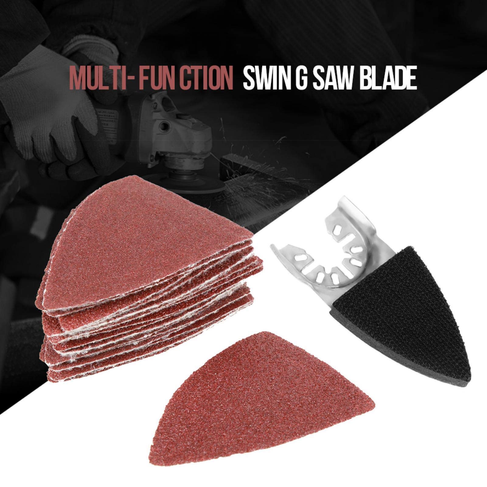 82 Pièces Kit de Ponçage Pour Scie Oscillante Tampon de Sable Oscillant Multifonction Outils Oscillants Résistant à L'usure Pour Bosch