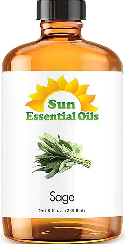 Miniatura 56 de Sun Essential Oils - Aceite esencial de romero de 8 onzas para el crecimiento del cabello, la piel, el cuero cabelludo - Gotas para difusor,