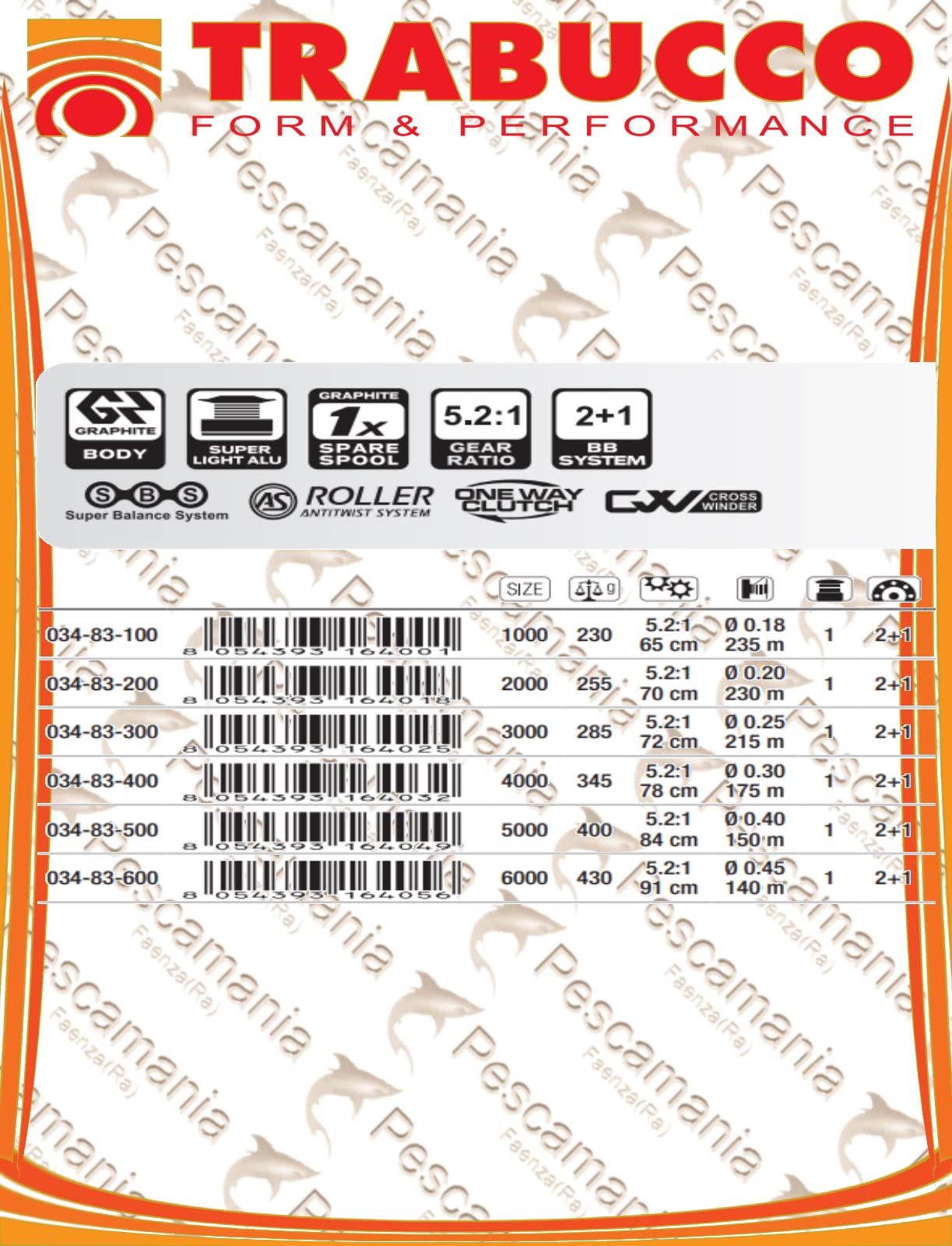 Trabucco Mulinello Xanthos STC 4000 Pesca Spinning