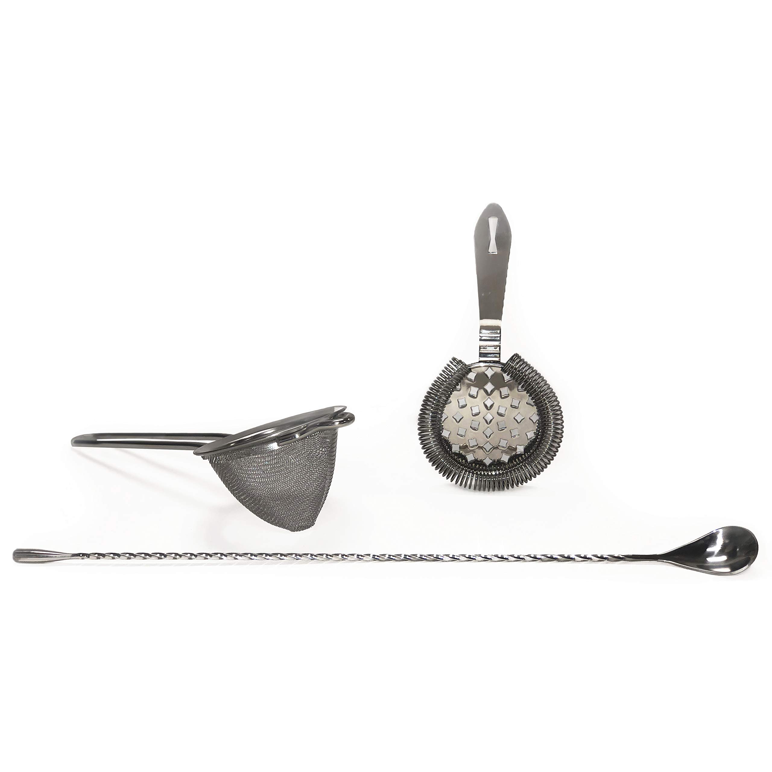 BarflyBar Mixology Sets, 3 Piece, Stainless Steel
