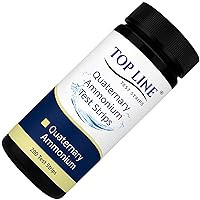 Vista 1 de 200 tiras de prueba de desinfectante cuaternario, servicio de alimentos, 0-500 ppm (QAC), tira de prueba cuaternaria, tiras de prueba de varios quat