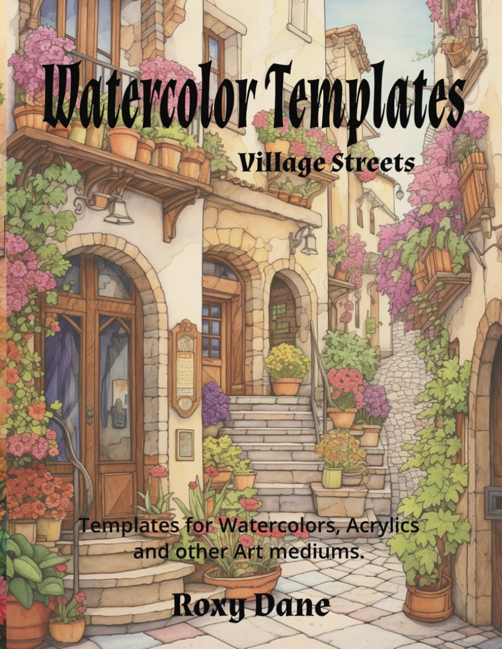 Watercolor Templates Village Streets