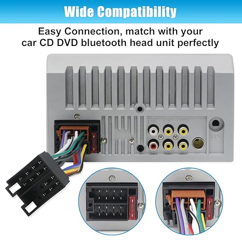 Miniatura 3 de Reemplazo del conector de radio del coche para el adaptador del arnés de cableado de la radio VW en el tablero ISO Stereo Power Speaker Cable Cable