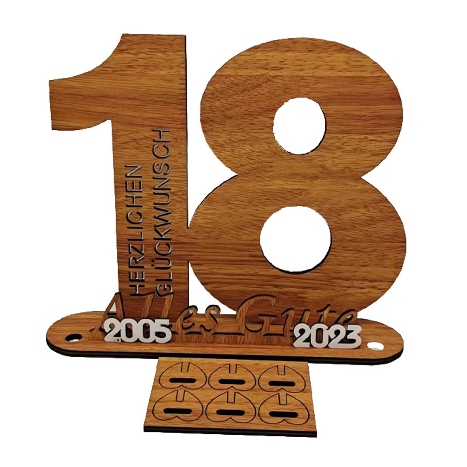 Yhplxyuus Money Gift Wood Decorative Household Decoration Supplies for School Dormitory Party Background Birthday Money Gift Holders