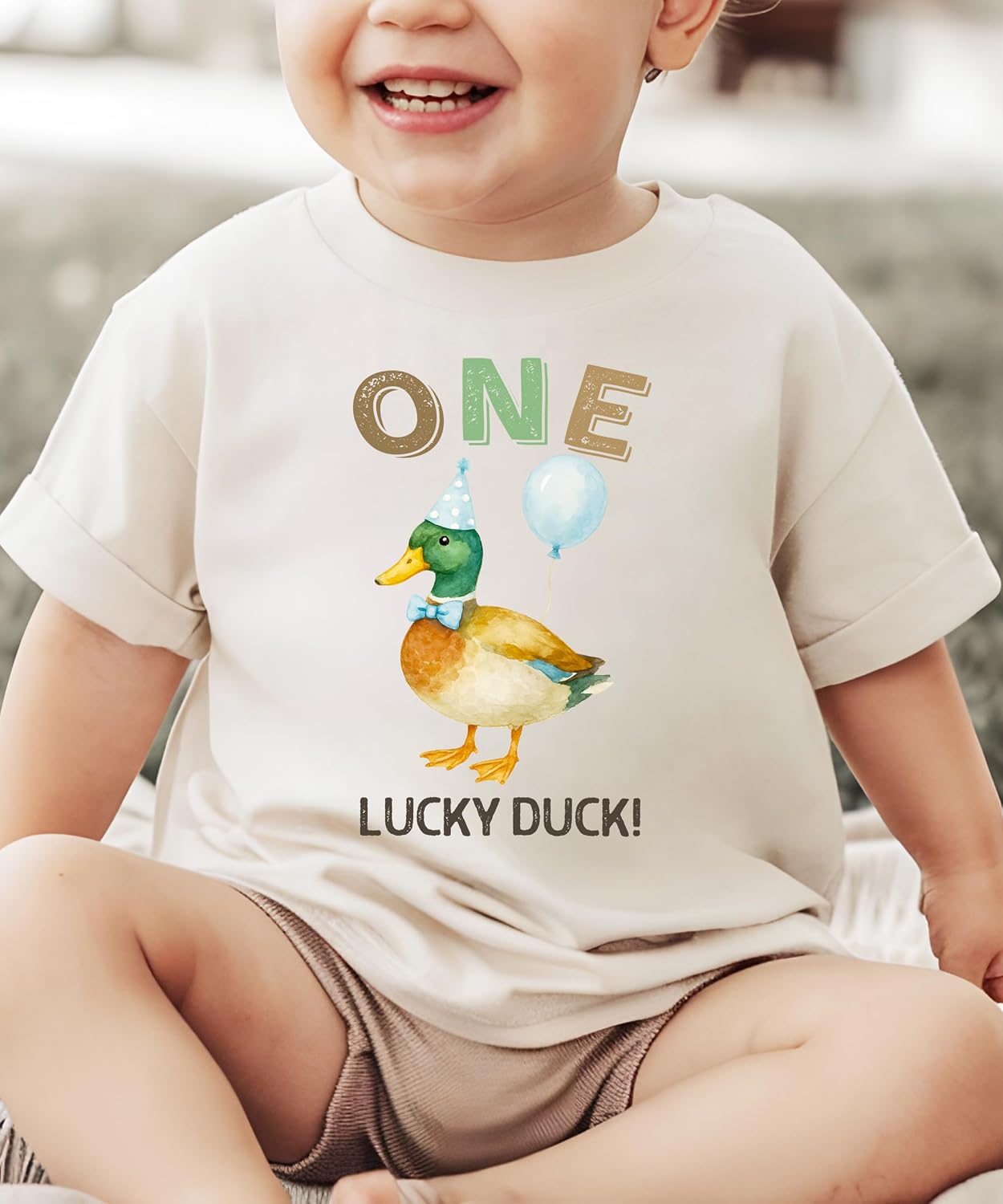 One Lucky Duck Matching Family Birthday Shirt for Boys & Girls, Mommy, Daddy, Bro, Sis -Sold Individually