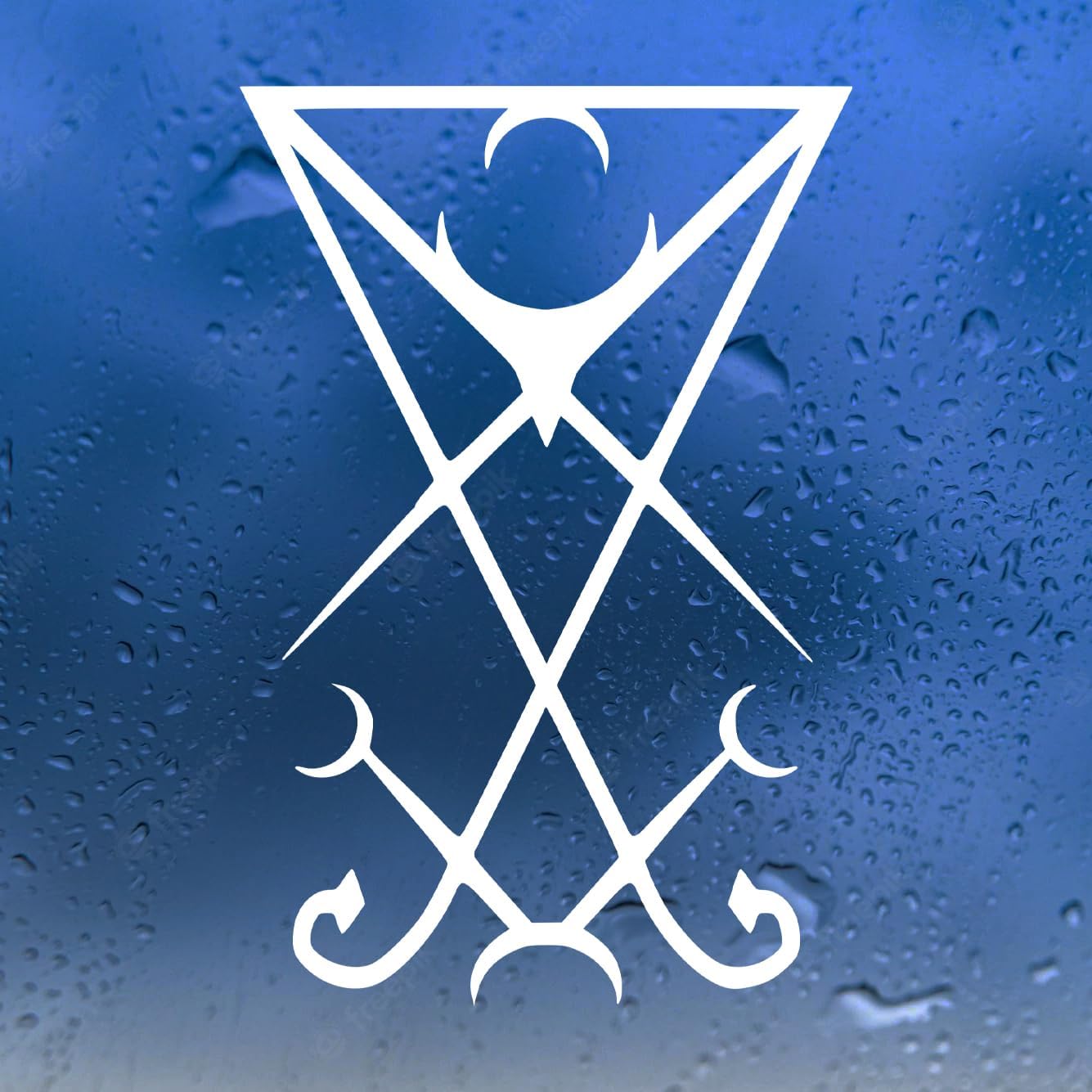 Minglewood TradingMinglewood Trading Sigil of Lucifer Vinyl Decal V4 - Seal of Satan Truth Power - Die Cut Sticker