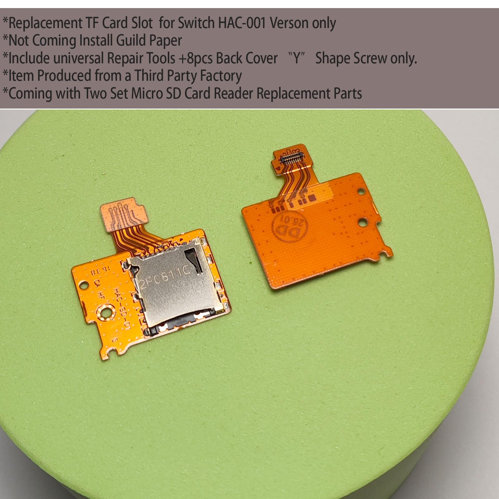 Amazon.com: [2pcs-Pack] for Switch SD Card Reader Slot Replacement