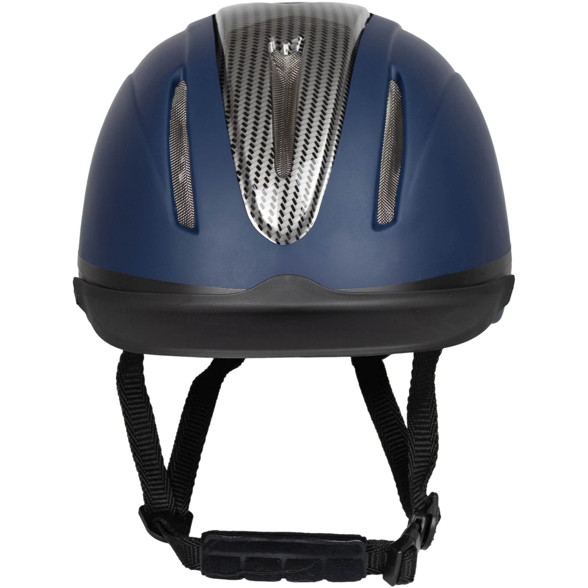 RL24 - Reithelm Innovation Carbon | Größe- & Kopfform verstellbar | Reitkappe mit Kinn- & Nackenschutz | atmungsaktives Innenfutter | Unisex Reitsport Schutzkleidung