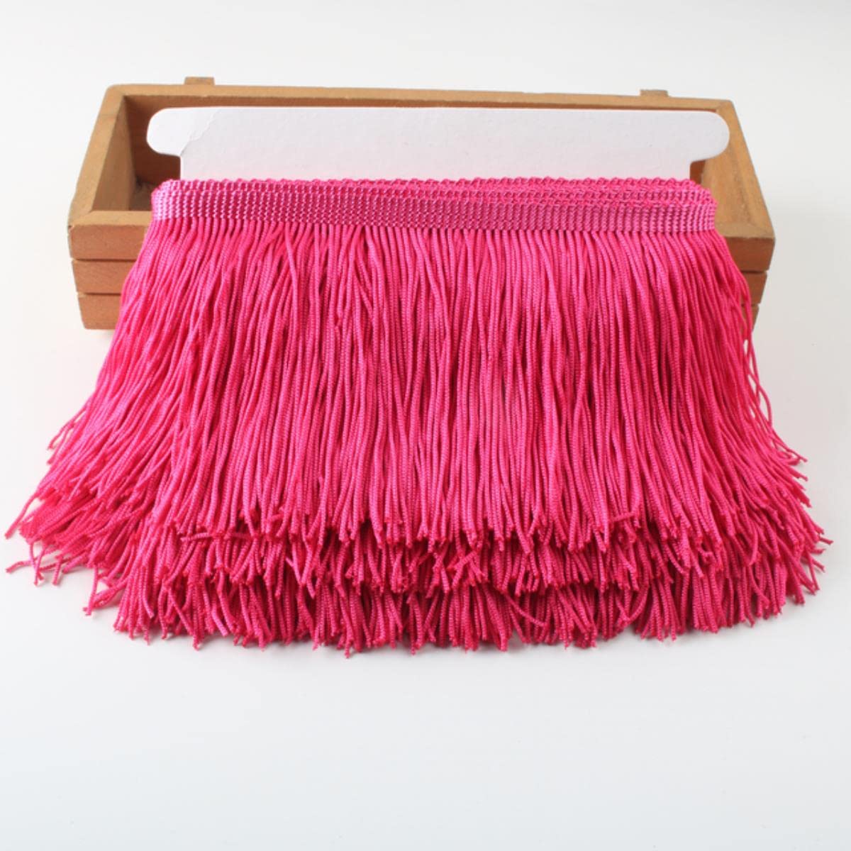 Frangia Lunga Con Nappe In Poliestere 14 Cm X 10 Yd, Passamaneria Per Abbigliamento, Danza E Fai Da Te