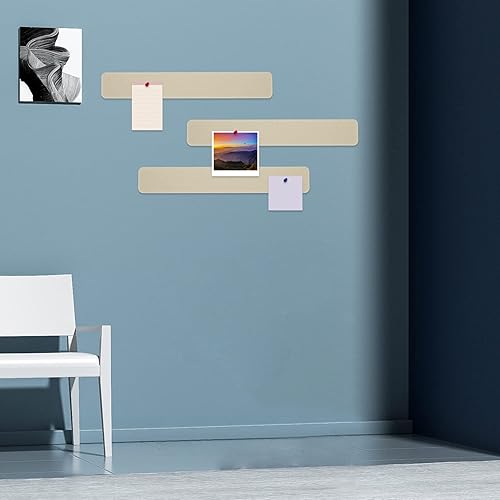 Miniatura 6 de Tablón de anuncios, tableros de corcho para paredes, tablero de corcho para oficina, tablones de anuncios para paredes (blanco)